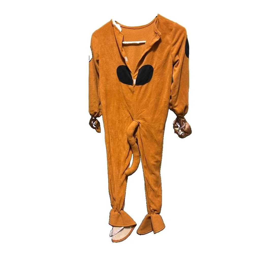 Scoobie Doo Vintage Brown Dog Costume Jumpsuit with Paw and Ear Details -Toddler